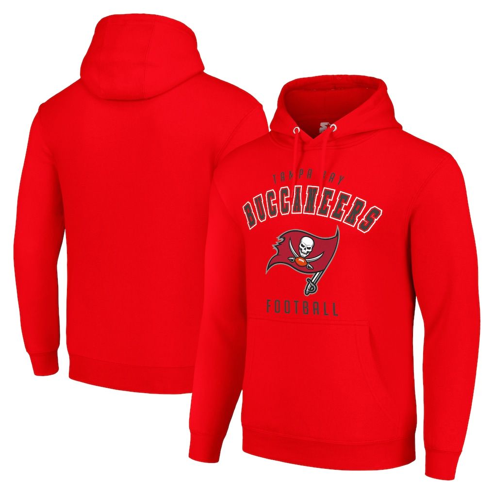 Men 2026 NFL Tampa Bay Buccaneers red Hoodie hooded style 02